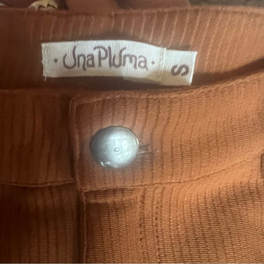High Rise Corduroy Pants in Curry by Una Pluma - S & XL - Picture 5 of 5